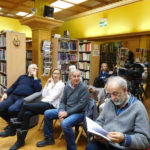 С лева: прим. Предраг Анђелић, председник Секције ПСК за древну историју Срба и Словена, др Ирис Бјелица Влајић, секретар ПСК, проф. Обрад Зелић, прим. Јован Николић