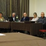 Радно председништво Скупштине ПСК одржане 28. новембра 2019. Слева: Бранка Косановић, потпредседник УО проф. др Обрад Зелић, председник УО др Душан Ристић, секретар УО проф. др Ирис Бјелица Влајић, адв. Драгољуб Новаковић