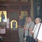 Парастос др Ђорђу Лазаревићу поводом 100 година од његове смрти. Др Ристић са сестром Душанком у цркви Св. Јована Претече, Зворник, 19. јул 2015.