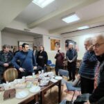 Гости на слави. У првом плану, с десна, Никола Демоња, члан Српског научног центра и ПСК